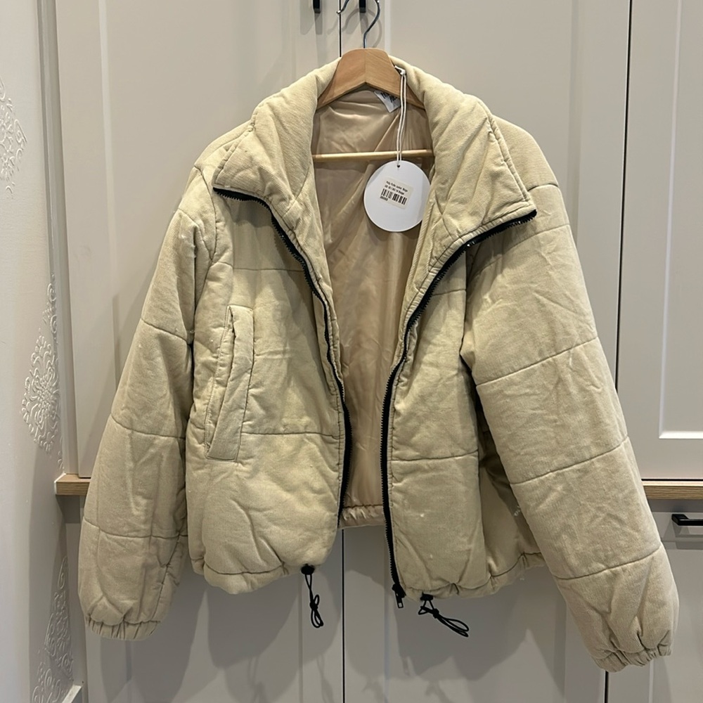 Polly Puffer Jacket Beige